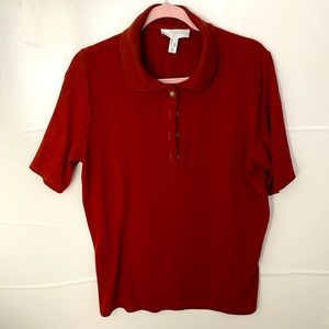 Additional Elle ribbed polo shirt